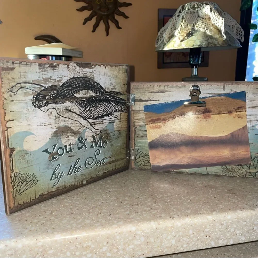 You and me, by the sea picture frame Primitives by Kathy Phillips